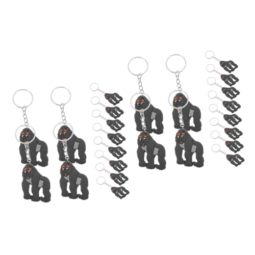 ibasenice 24stücke Teiliges Gorilla Schlüsselanhänger Charms Lustige Tier-pendants Für Taschen Für Kindergeburtstagsfeiern Niedliche Cartoon-gorilla-designs Aus Robusten Materialien