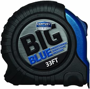 Century Drill & Tool and 72833 Big Blue Tape Measure, 33-Foot