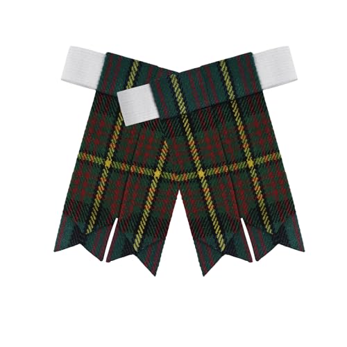 Image of Scottish Tartan Kilt Flashes with Elastic Adjusters