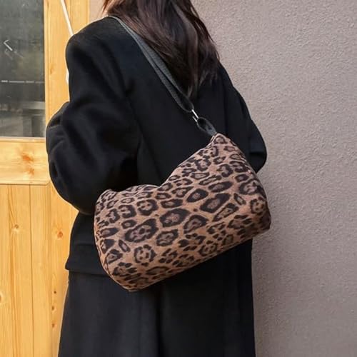 Image of Leopard Tote Bag for Women Cheetah Purse Vintage Hobo Bag Large Capacity Work Tote Bag