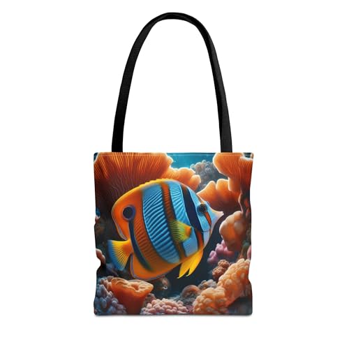 Bunting Butterflyfish Tote Bag Coral Reefs Florida Keys