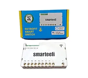 Smarteefi WiFi 8 Node Smart Switch, Retrofit Smart Switch for Home Automation, Works with existing switches, No hub required, Compatible with Alexa and Google Home (8 Node)