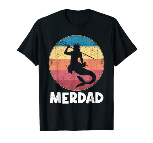 Security Mermaid Geschenke für Papa Geburtstag Party für Tochter T-Shirt