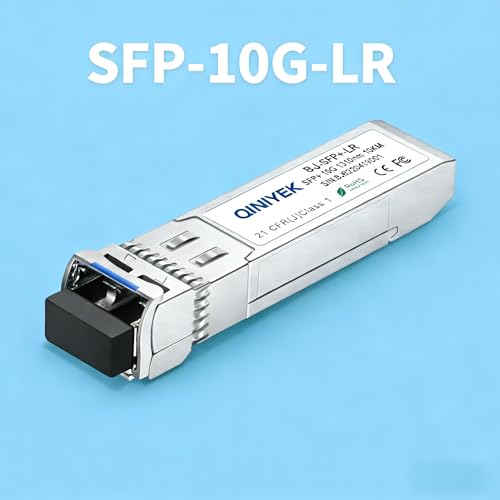 Image of 10GBase-LR SFP+ Transceiver, 10G Singlemode SFP+ Duplex LC Module,Compatible for Cisco SFP-10G-LR, Ubiquiti UF-SM-10G,Meraki,Mikrotik, Supermicro, Netgear,SMF,1310nm,10~20km,DDM,10Pack