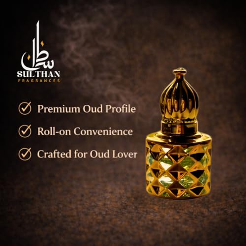 Image of SULTHAN Classic Oud Attar | Alcohol-Free Long-Lasting Oud Perfume Oil for Men & Women | Traditional Arabic Fragrance | 6 ml