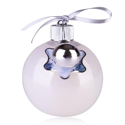 Espuma de ducha Accentra WINTER MAGIC en botella Pluto con skyline y borla, regalo Navidad mujeres, aroma Vainilla, color oro/diamante