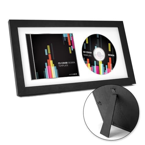 Dimensioni: la cornice per CD è facile da installare e contiene 1 disco e 1 copertina CD; la dimensione esterna della cornice del display CD è di 36,2 x 19,6 x 2,4 cm; si adatta a tutte le dimensioni di dischi CD con diametro di 10,7 cm e copertura in 14,2 x 12,2 cm.