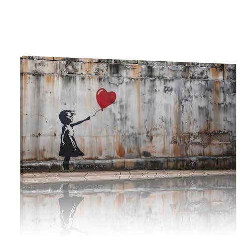 Toile d'art mural Banksy 25x50 cm sans cadre pour decoration interieure moderne