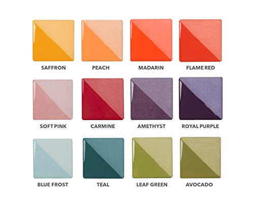 Speedball Underglaze Deluxe Pack, (12) 16-Ounce Colors, 2020 Color Assortment #TOP1