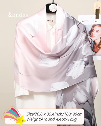 Dress Scarves Shawl Wraps Long Silky Scarf for Women Dressy Fashion Lightweight for Decorative Formal Evening Gowns3