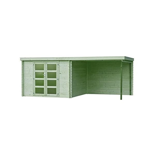 Gartenhaus/Blockhütte Fonteyn Vera Flachdach 560x300 cm Hochdruck Imprägniert