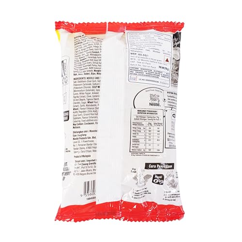 Image of Maggi 2-Minute Kari Instant Noodles, Spicy Curry Flavor, Ready in 2 Minutes, Malaysian Style, 395g Pack