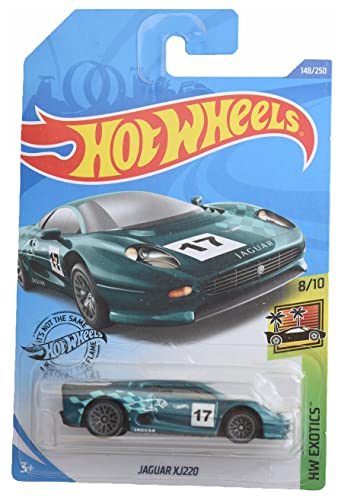 Hot Wheels Jaguar XJ220 Green 1:64 miniatura 1