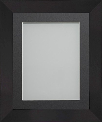 Frame Company Carlton Range 20X16-Inch Black Picture Photo Frame with Grey Mount For Image Size A3 (16.5x11.75-Inch),