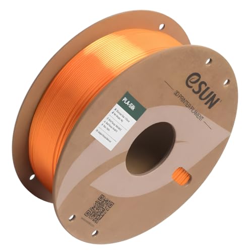 Image of eSUN 1.75mm Silk PLA 3D Printing Filament Orange | Premium Silk PLA Filament for FDM 3D Printer with 1KG Net Weight Spool