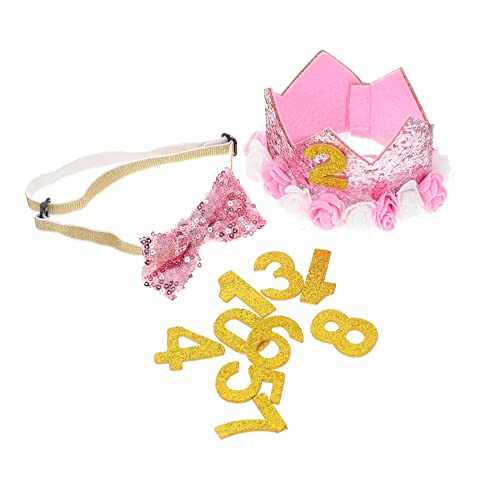 Balacoo 1 Conjunto De Headwear DIY Grooming Foto Celebração Cachorros Felizes Gravata Menina Arco Gl