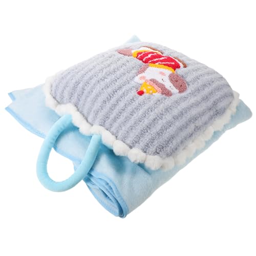 Manta y almohada de viaje con diseño de caballo para sofá y camping 2