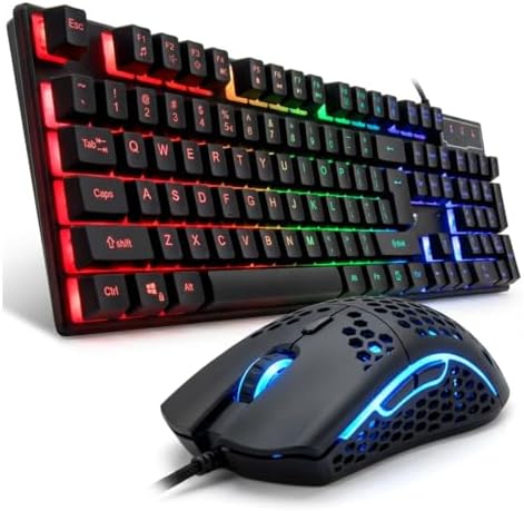 Kit Teclado e Mouse Gamer com Ilumi...