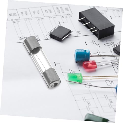Set de fusibles de vidrio de acción rápida assorted para protección de circuitos, kit de tubo de vidrio para aplicaciones electrónicas y domésticas miniatura 6