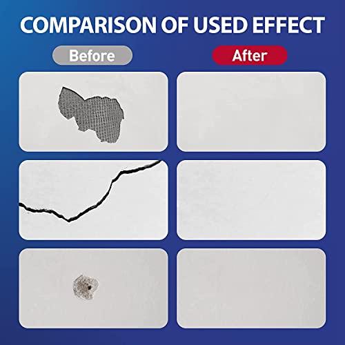 Image of BONCART Spackle wall Repair Kit, 3-Pack Mending Agent Putty with Tools | Includes Scraper And Sandpaper. For Wall Cracks And Nail Holes