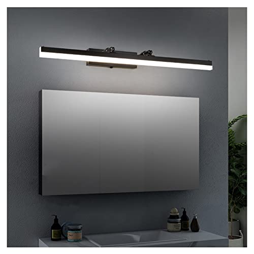 Miroir avant lumière en fer et acrylique au design noir simple et créatif