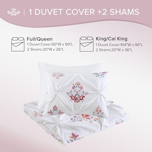 Comfort Spaces Misha Tufted Duvet Cover Set, Full/Queen, 3 Piece, White - image 6