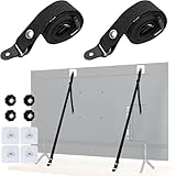 1 Set Kippsicherung MöBel, Herdschutzgitter Kinder, Kippsicherung Schrank, Baby Sicherung, Kippsicherung FüR Fernseher, Einstellbar Fernseher Kipp Sicherung FüR Kinder- Und Babyschutz, Kein Bohren