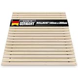 TUGA - Holztech Rollrost 140 x 200 cm 20mm 300kg Lattenrost Rolllattenrost Premium Qualitätsarbeit aus Deutschland