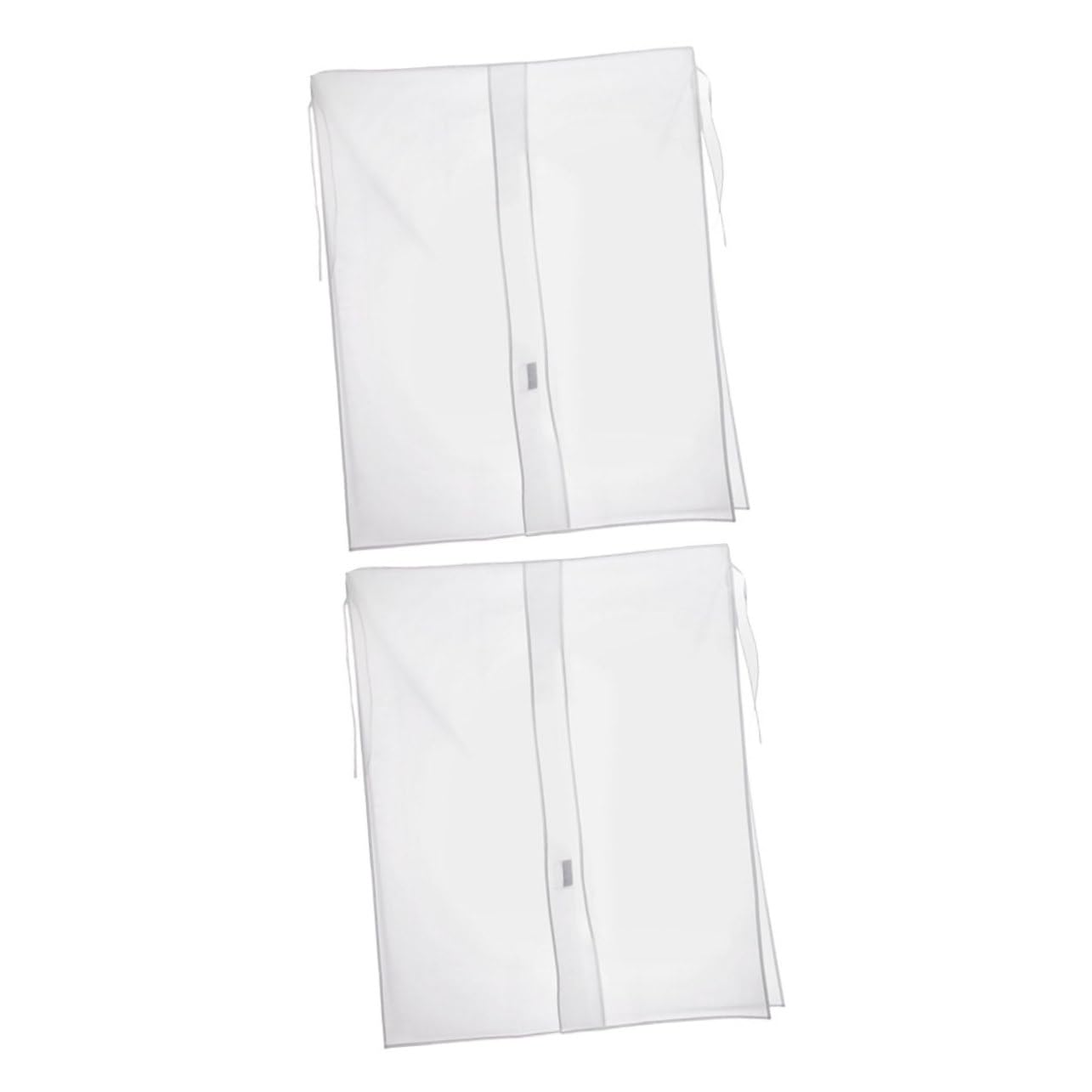Funda para Colgar Ropa Peva, Juego de 2 Piezas, Blanco | Perchero en Casa, Bolsa de Almacenaje para Armario, Diseño Seguro, Cobertura Transparente