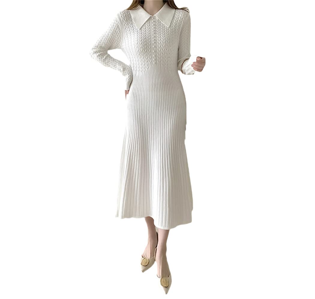 Robe taille haute blanche en taille unique pour sublimer la silhouette - 7