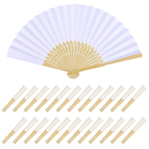 Fans de Pliage en Papier Blanc Cadeau d'Invité pour Célébration Unique - 2