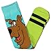 Scooby-Doo Socks Men's Shaggy and Scooby 2-Pair Adult Mid-Rise Crew Socks (Fits Shoe Size 6-12)