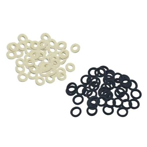 Cosyhat 50Pieces/Set Trumpet Valve Felt Washers Pad Musical Instrument Replacement(Black)