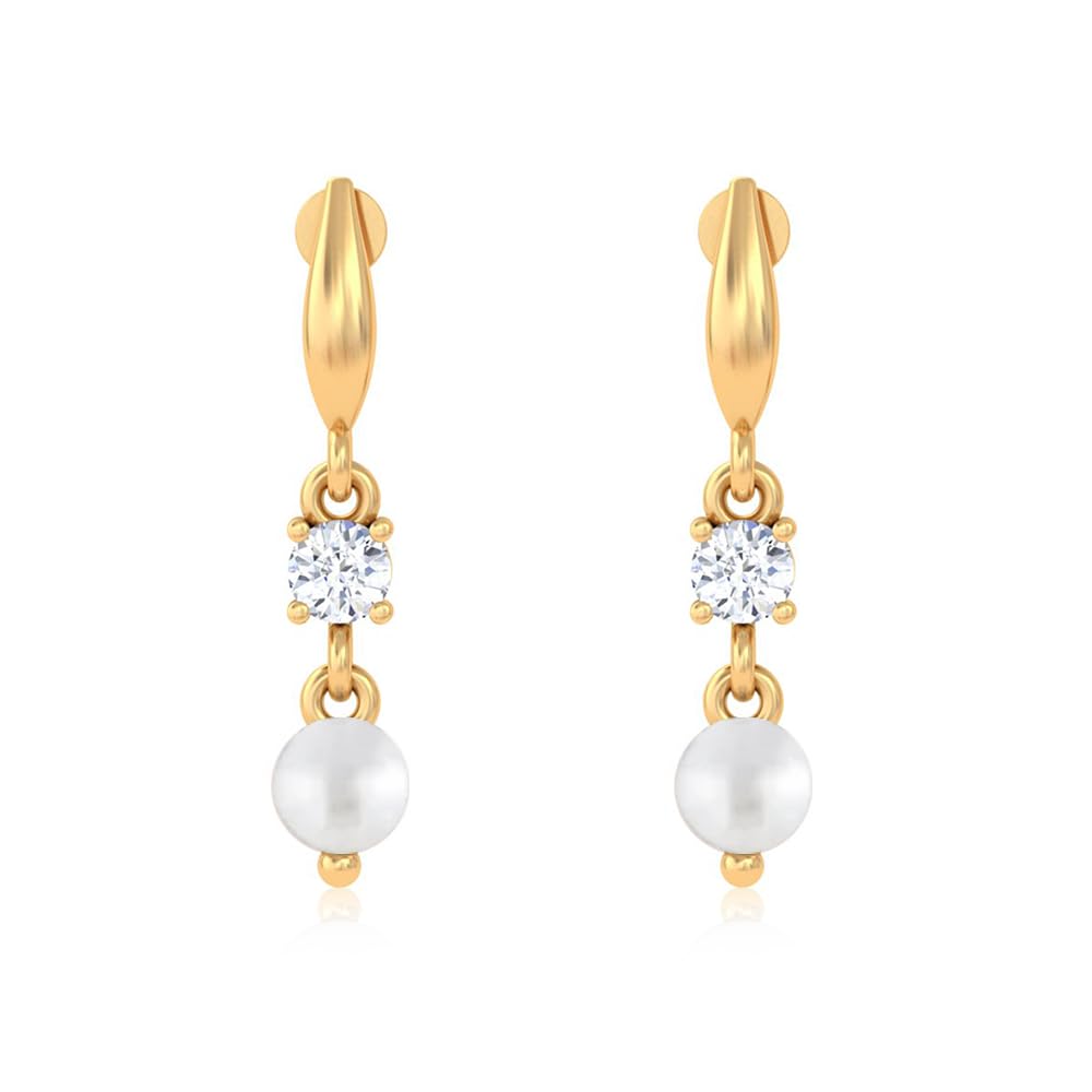 unniyarcha 925 Pure Silver White Zircon Pearl Earrings for Women Pure Silver 925, Sterling Silver Jewellery with Certificate of Authenticity & 925 Earrings for Women Silver-picture-33