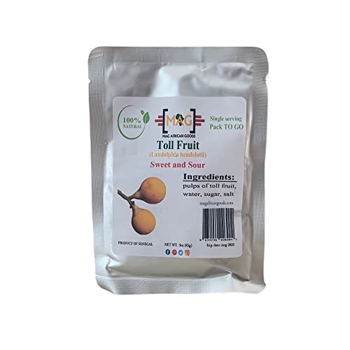 Tol fruit, toll fruit, Landolphia heudelotii fruit, (Madd fruit, Maad fruit, Saba fruit family) single serving pack - Thumbnail 2