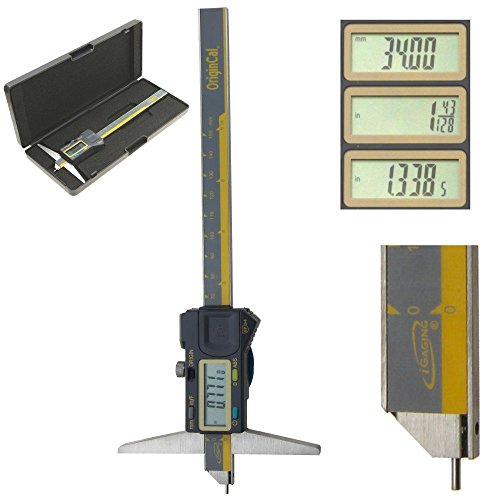 iGaging Pin Depth Gauge Caliper Digital Electronic ABSOLUTE ORIGIN 0-6" - IP54 Protection / Extreme Accuracy