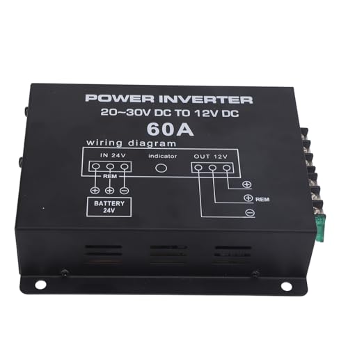 Convertisseur 24V 12V 60A stable contre les surchauffes électriques de batterie