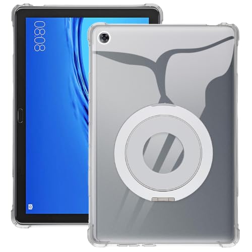 Funda para Huawei MediaPad C5 LTE 10.1 2020 transparente con soporte de mesa