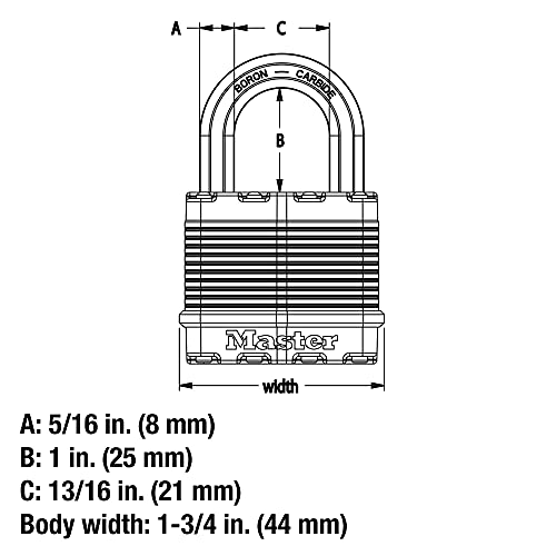 Image of Master Lock M1XQ Magnum Heavy Duty Padlock with Key, 24 Pack Keyed-Alike