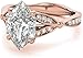 Moissanite Wedding Ring Set for Women, 2CT-4CT Dutch Marquise Cut, Split Shank Solitaire Bridal Ring, Handmade Vintage Style in 10K 14K 18K Solid Gold / 925 Sterling Silver (Main Stone : 2.50 Carat)