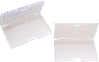 Lurrose 2pcs Business Name Holder Plastic Case Organizer for Perfume Cosmetics Components Accessories