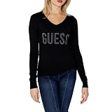  Guess Camiseta de mujer Pascale, Negro , M