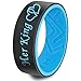 XAHH Silicone Ring for Couple,His Queen Her King Lovers Ring,Him Her Engagement Wedding Bands Matching Sets,Promise Love Heart Ring,Blue Black Men Size 10