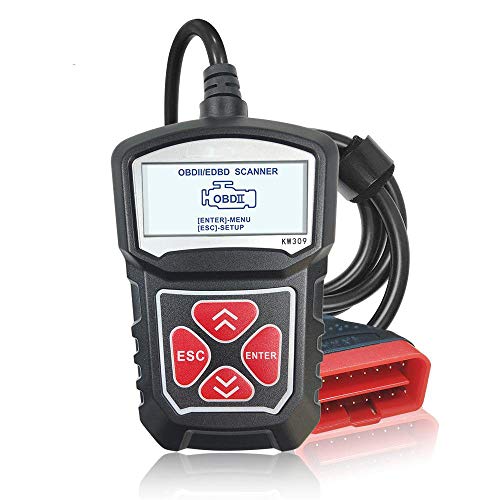 OBD2 Scanner Universalselbstdiagnosewerkzeug, Autoautomobildiagnosewerkzeug Mit Motorcode Reader,Schwarz