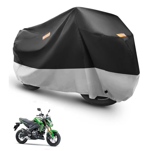 バイクカバー 適応カワサキ Z125 PRO 専用 バイクボディーカバー バイクカバー バイクカバー 原付 厚手 高防風 防埃 防雨 防水 防雪 紫外線防止 UVカット 盗難防止 ワンタッチバックル付き ロック穴付き 反射テープ付き 収納バッグ付き バイク