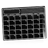 Calendrier du tableau : le bloc-notes de cuisine est facile à utiliser, petit, portable et peut être collé à plusieurs reprises, cette note de planification vous permet d'écrire un plan quotidien, un tableau de messages