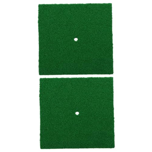 Balacoo 2pcs Golf Turf Mats Practice Golfing Mats Portable Hitting Pads for Golfers