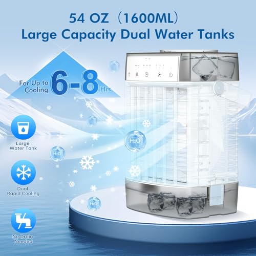 Regras PORTABLE DESK FAN 11 Inch Misting Fan, 2 Mist Mode, 3 Speed Mini Usb Table Fan thumb #5