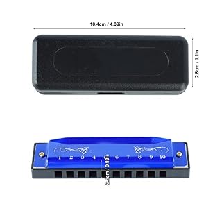 Harmonica, Surface Lisse, Harmonica Léger à 10 Trous, 20 Mélodies, Aucune Déformation, Aluminium et Acier Inoxydable, Durable, Dur, pour les Débutants en Voyage (Bleu) - Les Beatles, Paul McCartney, John Lennon, RIngo Starr, George Harrison Harmonica, Surface Lisse, Harmonica Léger à 10 Trous, 20 Mélodies, Aucune Déformation, Aluminium et Acier Inoxydable, Durable, Dur, pour les Débutants en Voyage (Bleu) – Image 7
