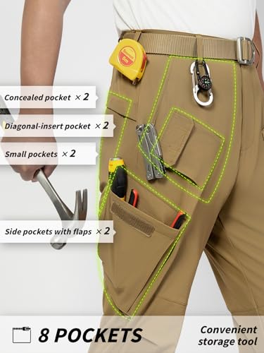 Men's Baggy Parachute Cargo Pants Loose Fit Hip Hop Harem Trousers Waterproof Ripstop Lightweight Breathable Multi Pockets,34W30L3